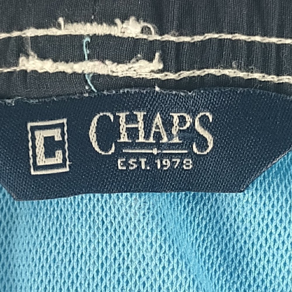 Chaps Men’s 3 Pocket Drawstring Blue Swim, Casual, Shorts, Trunks Size XXL - Picture 9 of 10